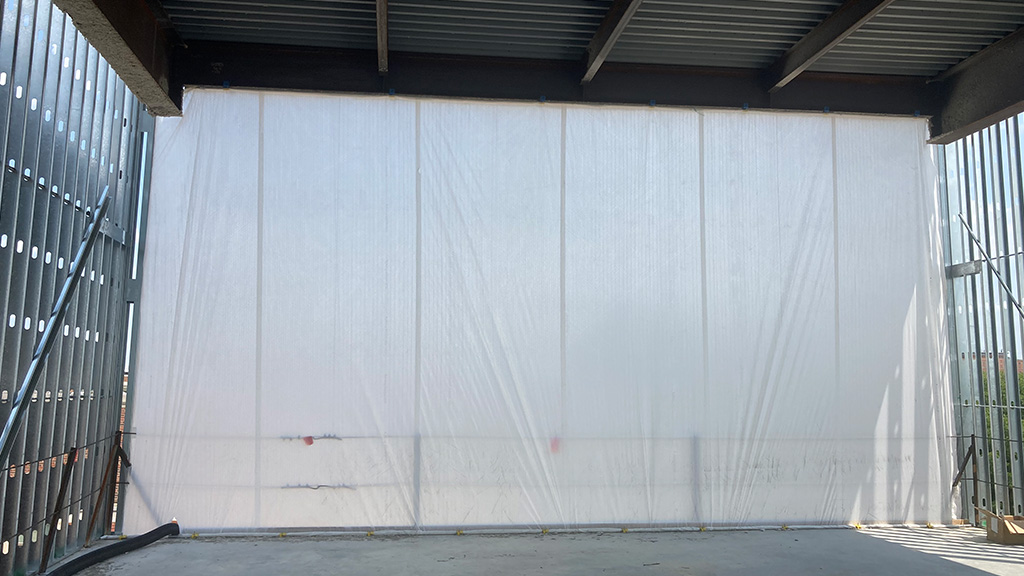 TuffWrap EXT exterior walls help maintain operations during construction